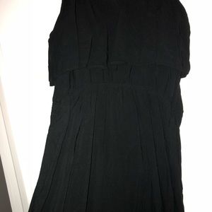 Black short summer dress